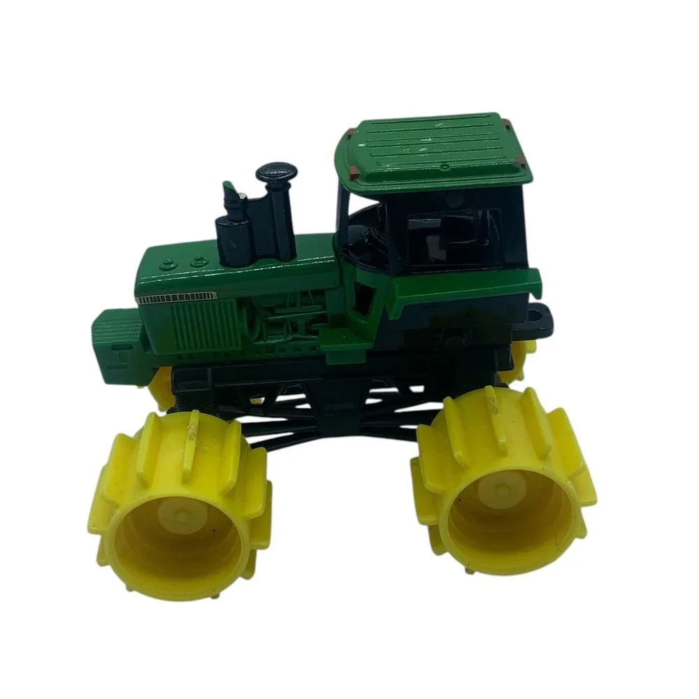 John Deere Monster Treads Tractor Toy Green Yellow Oversized Tires 4.5